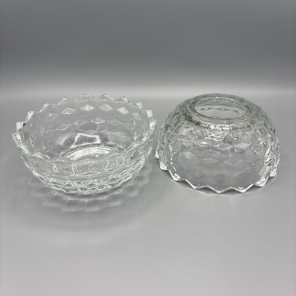 Fairy Lamp Light Cube Cubist Honeycomb Votive Candle Holder Facets Glass Vintage - Picture 5 of 5